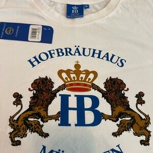 Mens XL Hofbräuhaus  Munchen White Graphic T-Shirt